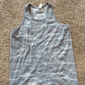 Athleta Gray Camo Tank Top
